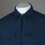 Fred Perry Zip Overshirt Tennis Blue