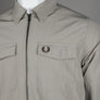 Fred Perry Zip Overshirt Warm Grey