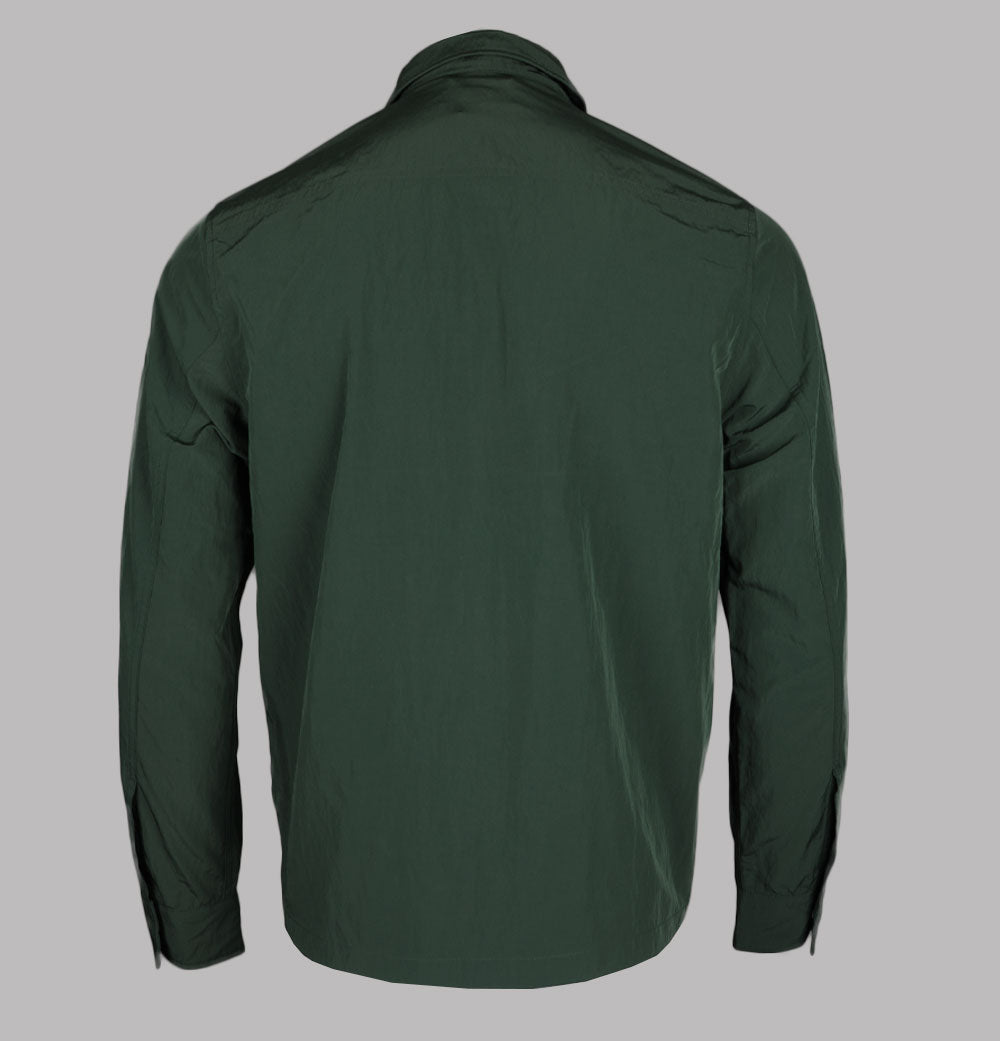 Fred Perry Zip Through Overshirt Court Green – Bronx Clothing