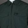 Fred Perry Zip Through Overshirt Court Green