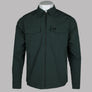 Fred Perry Zip Through Overshirt Court Green
