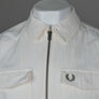 Fred Perry Zip Through Overshirt Light Ecru