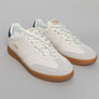 Gola Cyclone 76 Leather Trainers Off White/Navy/Gum