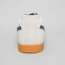 Gola Harrier Leather Trainers Off White/Navy/Burgundy
