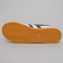 Gola Harrier Leather Trainers Off White/Navy/Burgundy