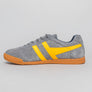 Gola Harrier Suede Trainers Ash/Sun/Navy