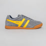 Gola Harrier Suede Trainers Ash/Sun/Navy