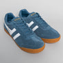Gola Harrier Suede Trainers Baltic/White