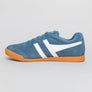 Gola Harrier Suede Trainers Baltic/White