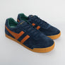 Gola Harrier Suede Trainers Navy/Moody Orange/Sage