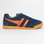 Gola Harrier Suede Trainers Navy/Moody Orange/Sage