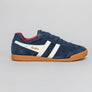 Gola Harrier Suede Trainers Navy/Off White/Deep Red