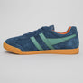 Gola Harrier Suede Trainers Navy/Sage/Moody Orange