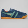 Gola Harrier Suede Trainers Navy/Sage/Moody Orange