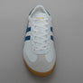 Gola Torpedo Leather Trainers White/Marine Blue/Evergreen