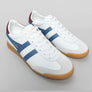 Gola Torpedo Leather Trainers White/Moonlight/Burgundy