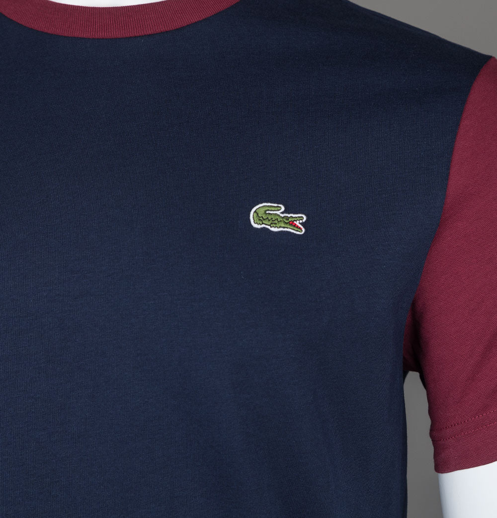 Lacoste t cheap shirt bordeaux