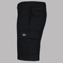 Lacoste Cotton Jersey Cargo Shorts Black