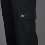 Lacoste Cotton Jersey Cargo Sweatpants Black