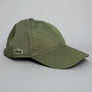 Lacoste Cotton Twill Side Logo Cap Khaki Green