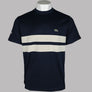 Lacoste Heavy Jersey Mesh Band T-Shirt Navy