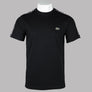 Lacoste Logo Stripe Cotton T-Shirt Black