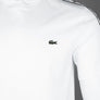 Lacoste Logo Stripe Cotton T-Shirt White