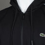 Lacoste Logo Stripe Full Zip Hoodie Black