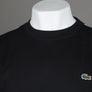 Lacoste Logo Stripe Sweatshirt Black