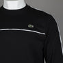 Lacoste Logo Trim Fleece Sweatshirt Black