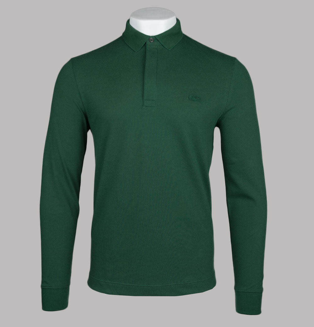 Lacoste Long Sleeve Paris Polo Shirt Green – Bronx Clothing