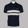 Lacoste Mesh Band Pique Polo Shirt Navy