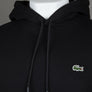 Lacoste Organic Brushed Cotton Hoodie Black