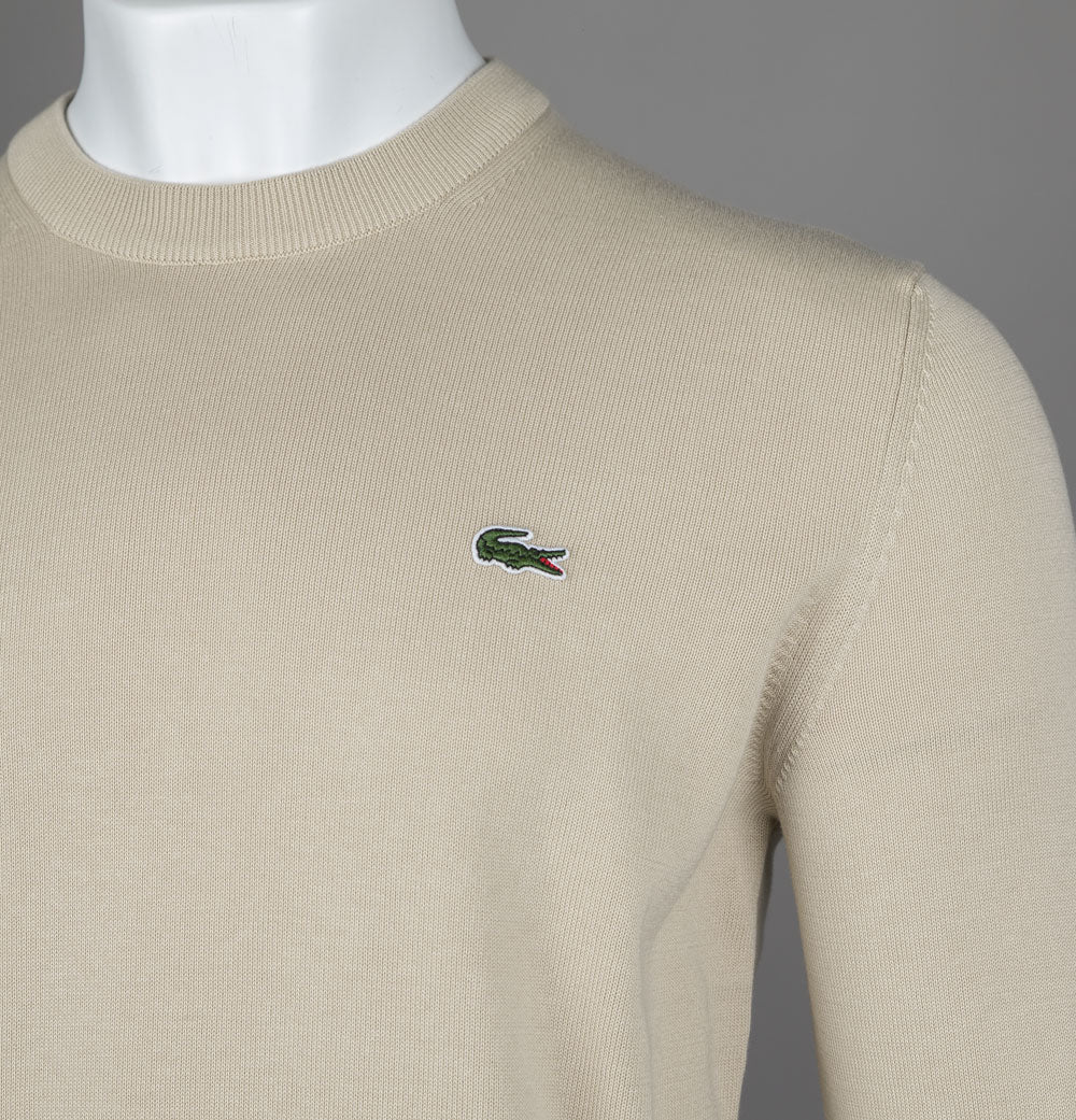 Lacoste Organic Cotton Sweater Beige – Bronx Clothing