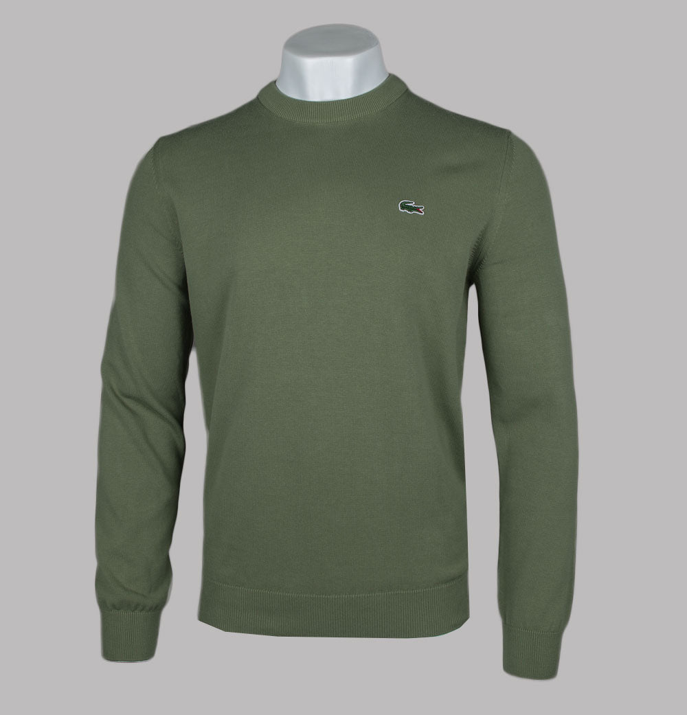 【今だけお買い得！】LACOSTE Knit Sweater(green) Lacoste - Small Logo Knit Sweater (Green / Flour) | HHV