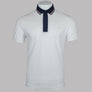 Lacoste Paris Regular Fit Contrast Neck Polo Shirt White