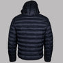Lacoste Quilted Hooded Short Jacket Navy