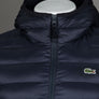 Lacoste Quilted Hooded Short Jacket Navy