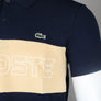 Lacoste Regular Fit Chest Panel Polo Shirt Navy
