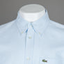 Lacoste Regular Fit Cotton Oxford Shirt Overview Blue