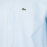 Lacoste Regular Fit Cotton Oxford Shirt Overview Blue