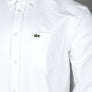 Lacoste Regular Fit Cotton Oxford Shirt White