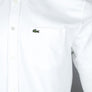 Lacoste Regular Fit Short Sleeve Oxford Shirt White