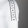 Lacoste Regular Fit Stretch Pique Logo Stripe Polo Shirt White