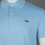 Lacoste Regular Fit Trim Accent Polo Shirt Pale Blue