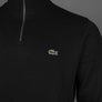 Lacoste Zip Up High Neck Interlock Sweatshirt Black