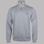 Lacoste Zip Up High Neck Interlock Sweatshirt Grey