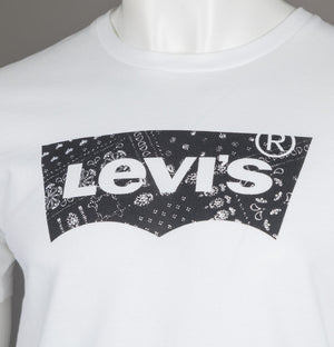 Levi's® Graphic Crew Neck T-Shirt Filled BW White