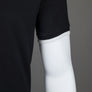Ma.Strum Block Tipped Polo Shirt Jet Black