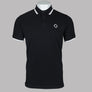 Ma.Strum Block Tipped Polo Shirt Jet Black